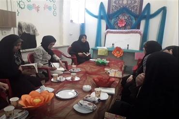 آخرین جلسه پاتوق کتاب در دبستان مهاد عسگریه