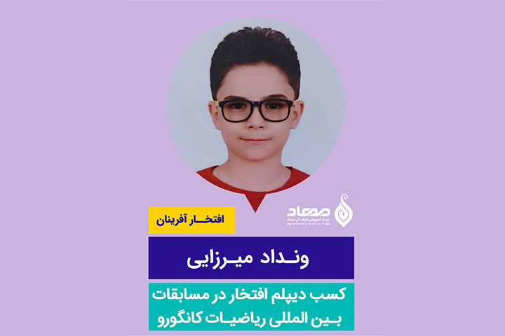 ونداد میرزایی، دیپلم افتخار مسابقات ریاضی کانگورو